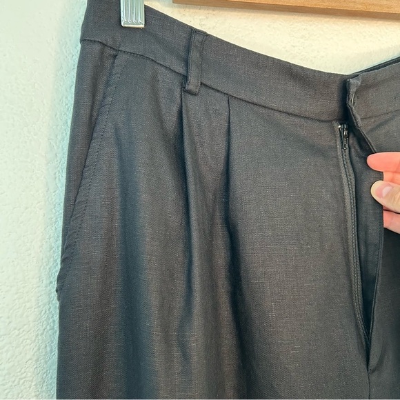 Reformation 100% linen pants black 10P - Picture 3 of 16